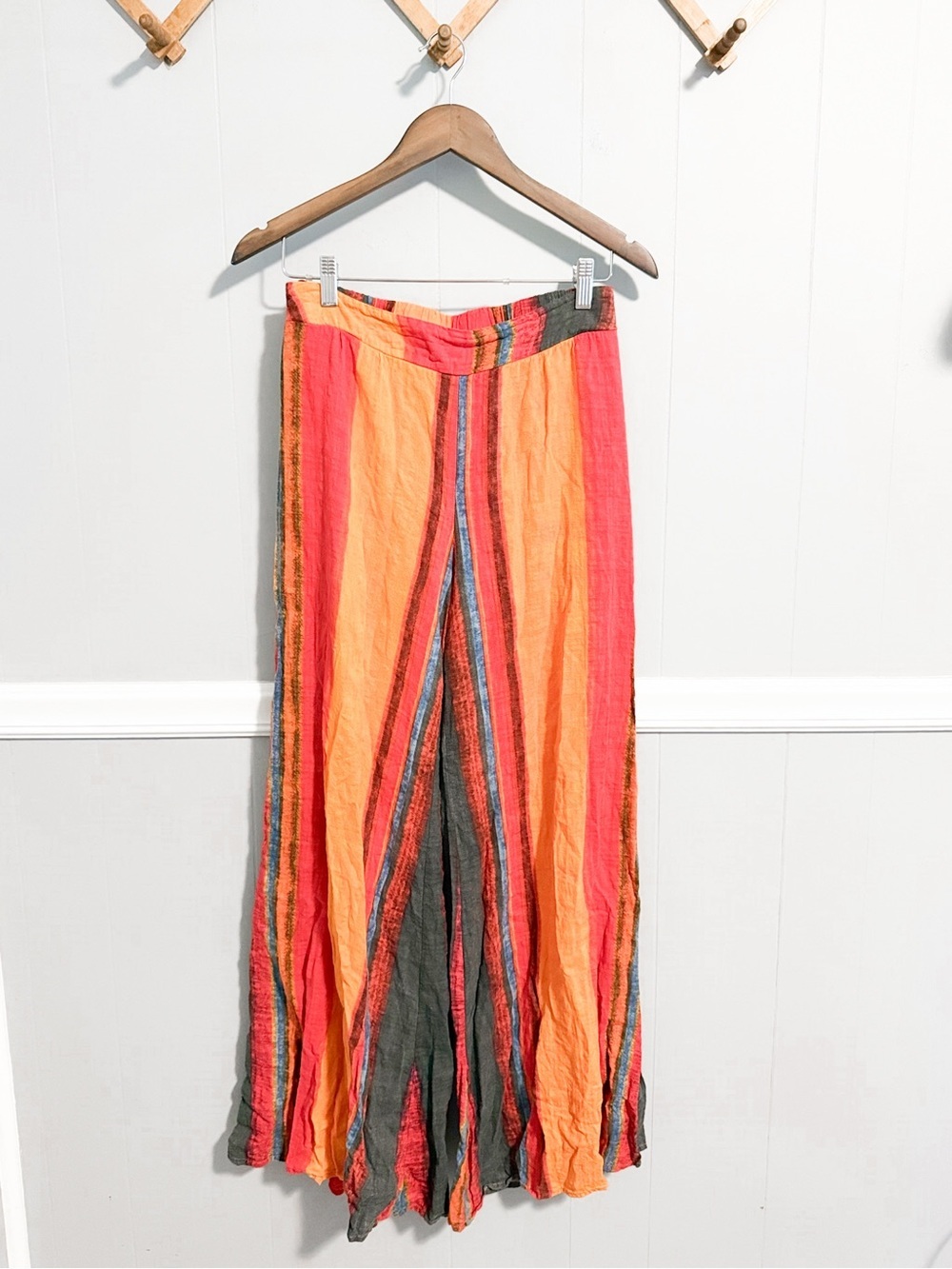 Cider Woven Wide Leg Elastic Waist Pants